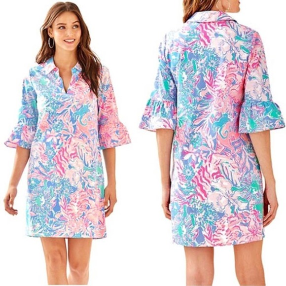 Lilly Pulitzer Dresses & Skirts - Lilly Pulitzer Ginger Stretch Shirt Dress NWT 0